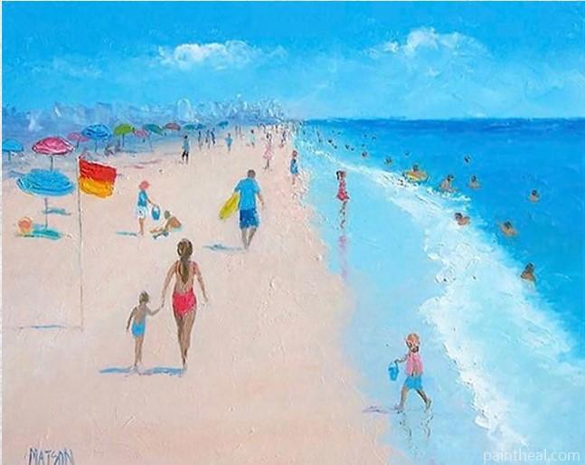 Beach Sea Seascape Painting By Numbers Kits