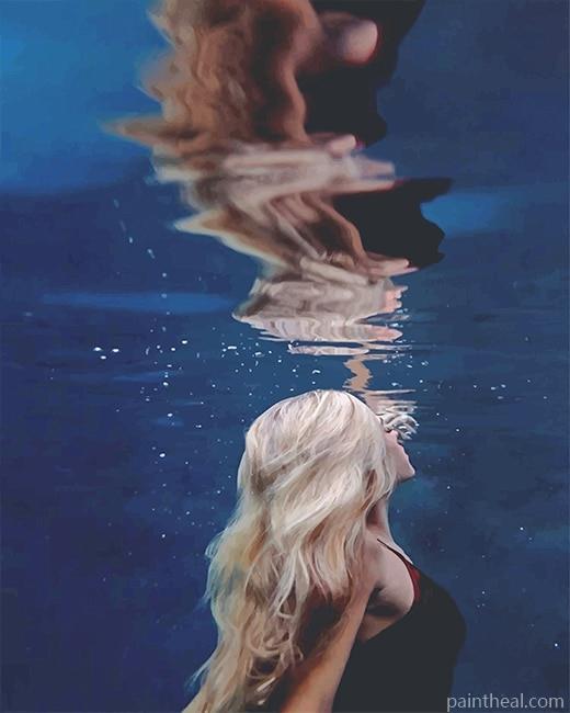 Blondy In The Water NEW Painting By Numbers Kits