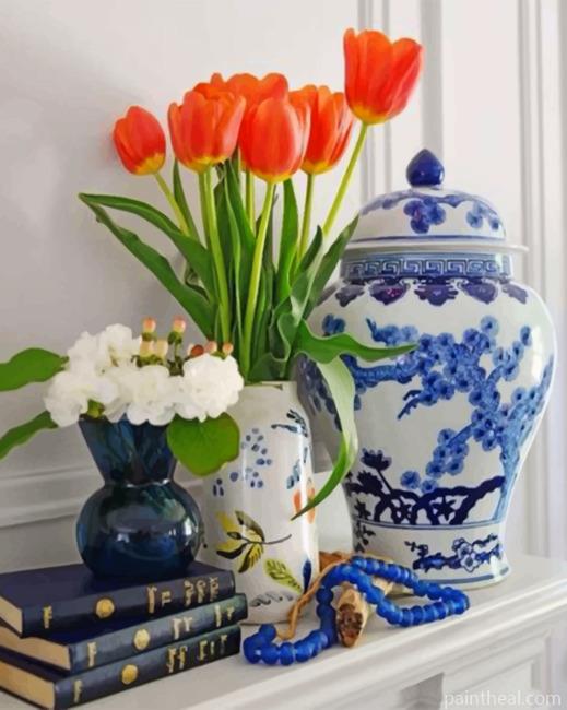 Ginger Jar Painting By Numbers Kits