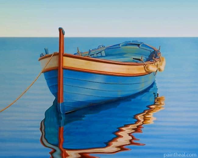 Blue Boat NEW Painting By Numbers Kits