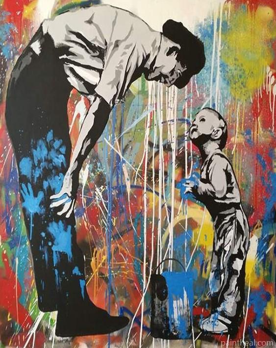 Father and son People Painting By Numbers Kits