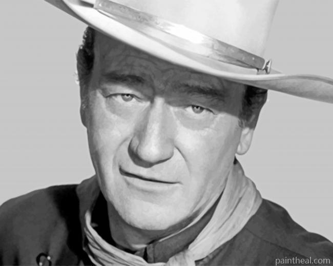 Monochrome John Wayne Painting By Numbers Kits