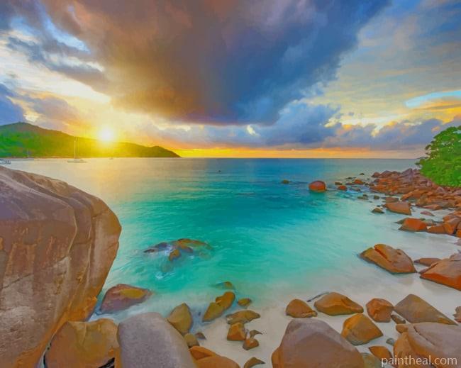 Stone Beach Painting By Numbers Kits