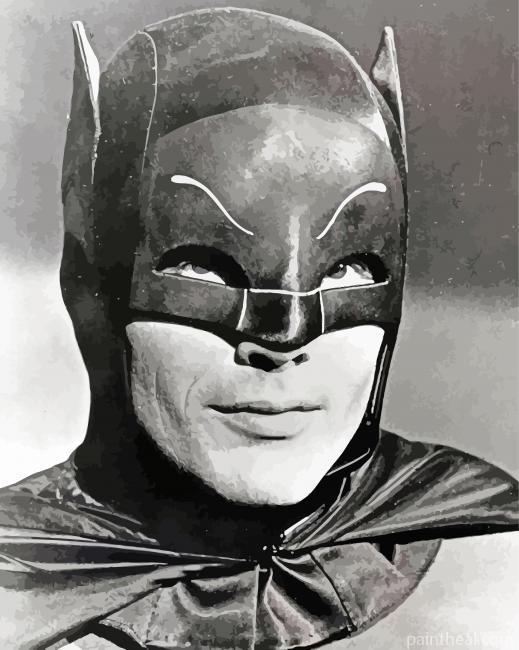 Adam West As Batman Painting By Numbers Kits