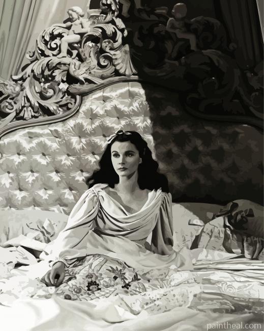 The Beautiful Actress Vivien Leigh Painting By Numbers Kits