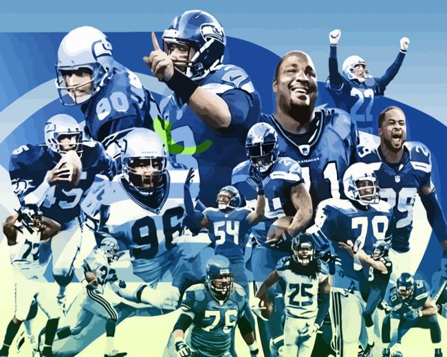 Seahawks Team Painting By Numbers Kits