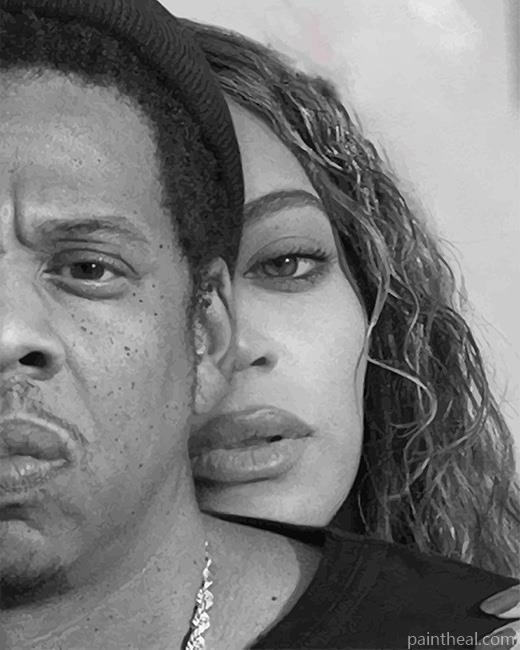 Beyoncé And Jay Z Painting By Numbers Kits