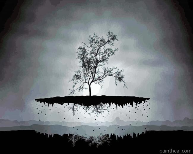 Fantasy Dark Tree Painting By Numbers Kits