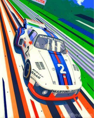 Porsche Martini Car Painting By Numbers Kits