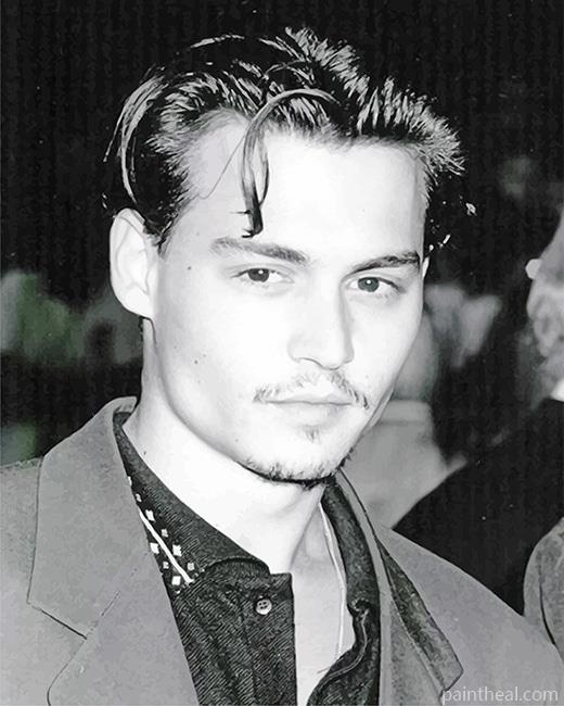 Handsome Young Johnny Depp Painting By Numbers Kits