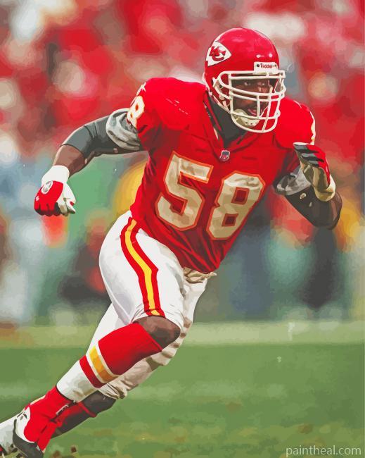 Derrick Thomas American Football Player Painting By Numbers Kits