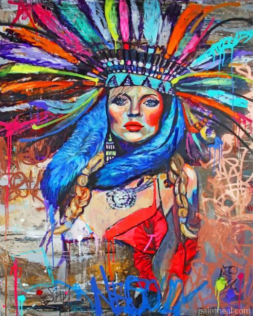 Bohemian Woman Painting By Numbers Kits