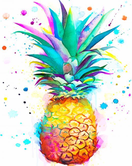 Colors Splash Pineapple NEW Painting By Numbers Kits