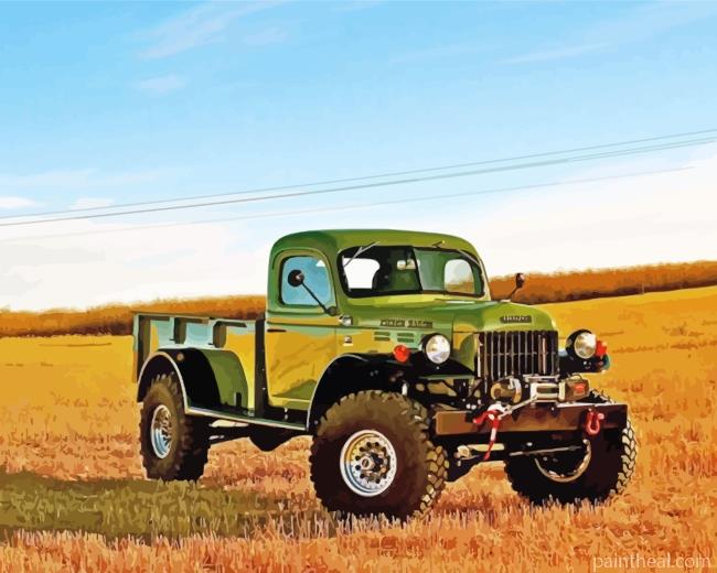 Classic Old Dodge Power Wagon Painting By Numbers Kits