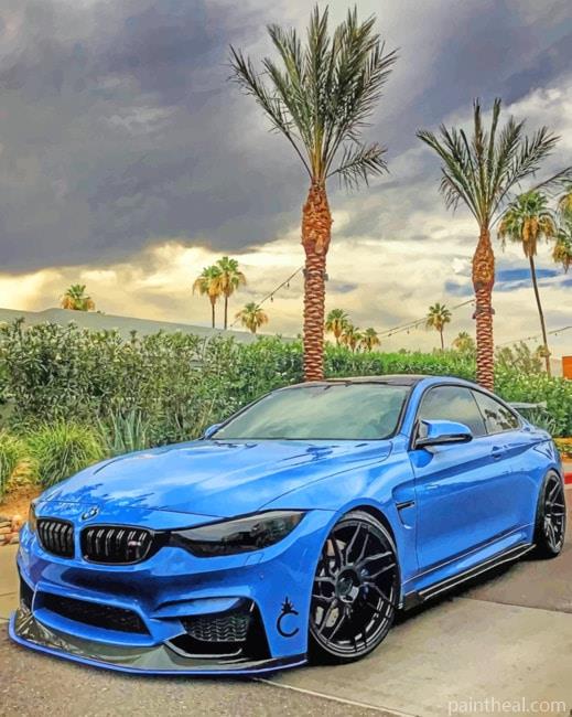 Blue Bmw Painting By Numbers Kits