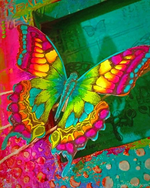 Colorful Butterfly Insect Painting By Numbers Kits