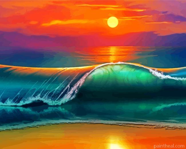Big Wave Seascape Art Painting By Numbers Kits