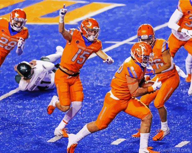 Boise State Football Team Painting By Numbers Kits