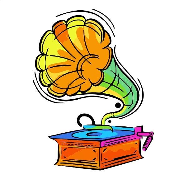 Colorful Gramophone Painting By Numbers Kits