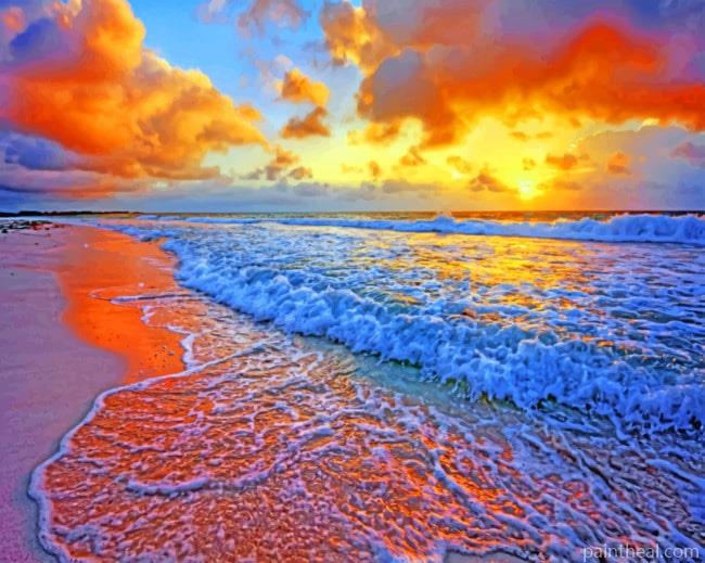 Seashore Waves Painting By Numbers Kits
