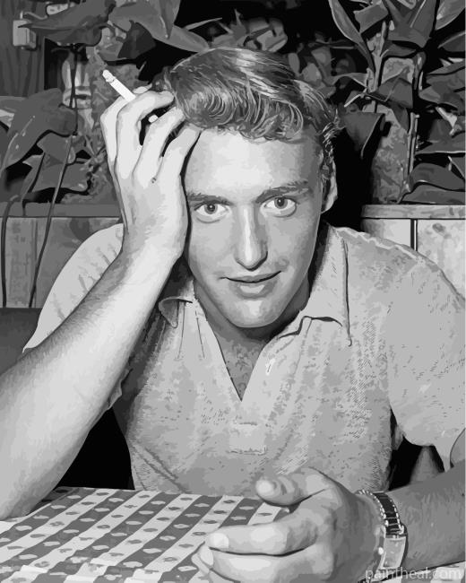 Young Black And White Dennis Hopper Painting By Numbers Kits