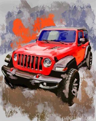 Jeep Wrangler Art Painting By Numbers Kits
