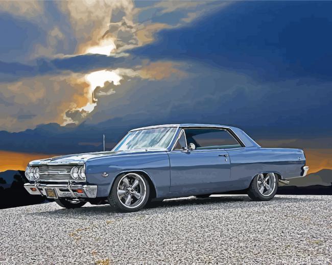 Grey 65 Chevelle SS Painting By Numbers Kits