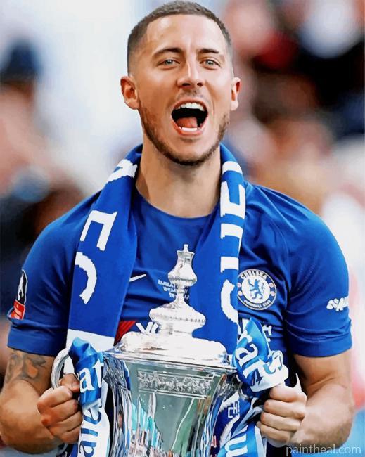 Eden Hazard Chelsea FC Painting By Numbers Kits