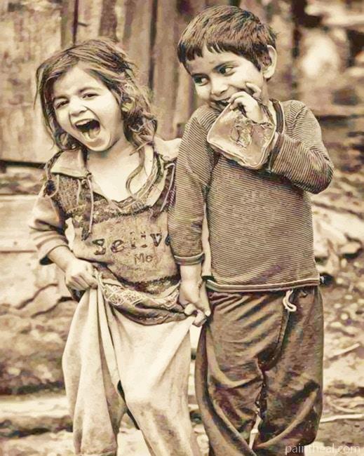 Poverty And Happiness NEW Painting By Numbers Kits