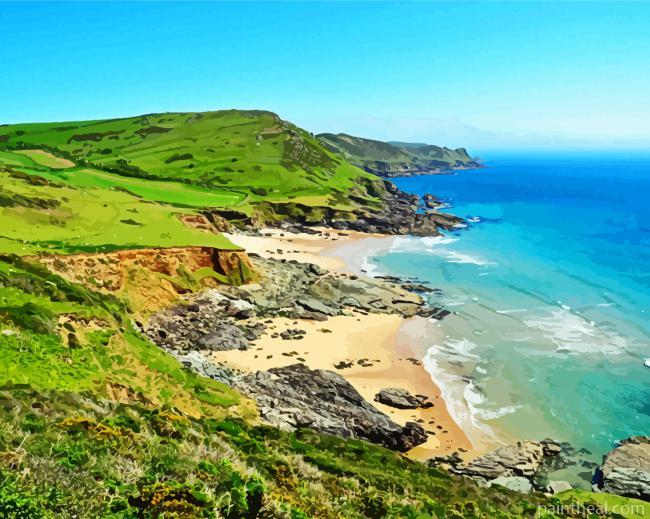 South Devon Coastline Painting By Numbers Kits