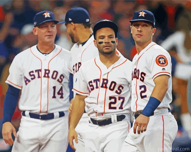 Houston Astros Players Painting By Numbers Kits