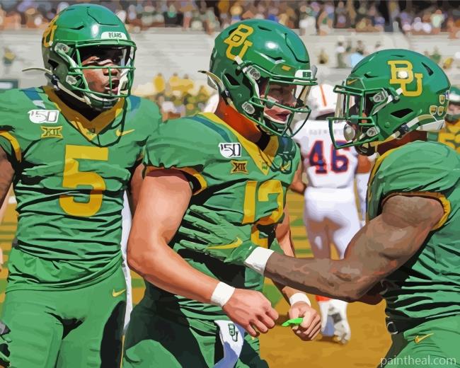 Baylor Bears American Football Players Painting By Numbers Kits