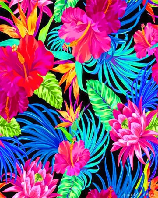 Aesthetic Flowers Colorful Painting By Numbers Kits