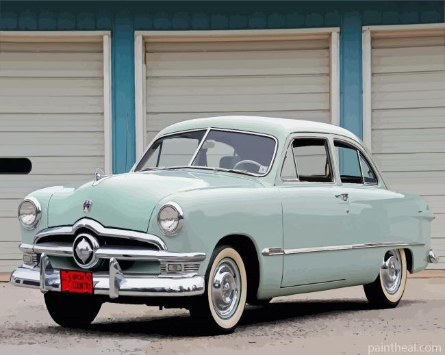 Aesthetic 1950 Ford Painting By Numbers Kits