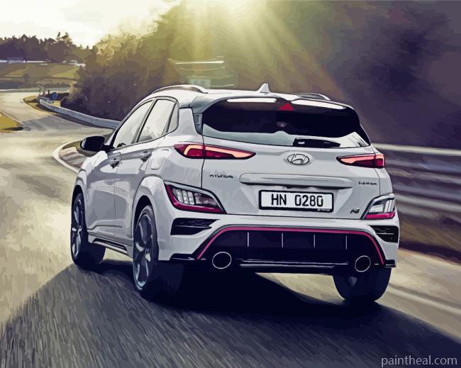 Aesthetic Hyundai Kona Painting By Numbers Kits