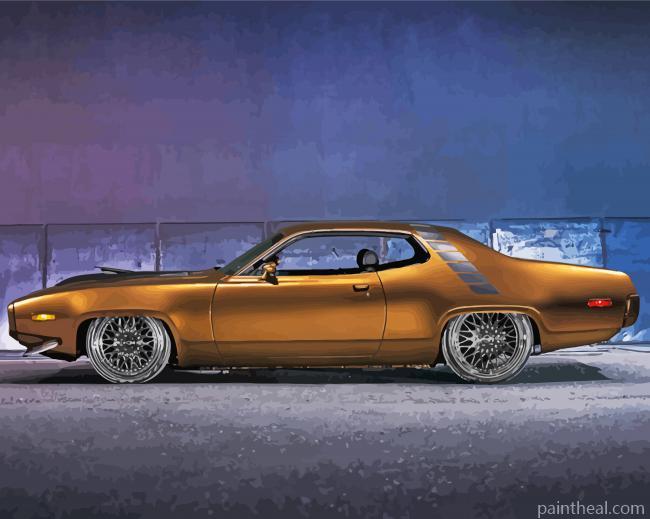 Golden Brown 1971Road Runner Painting By Numbers Kits