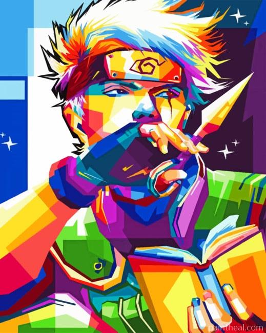 Kakashi Pop Art Painting By Numbers Kits