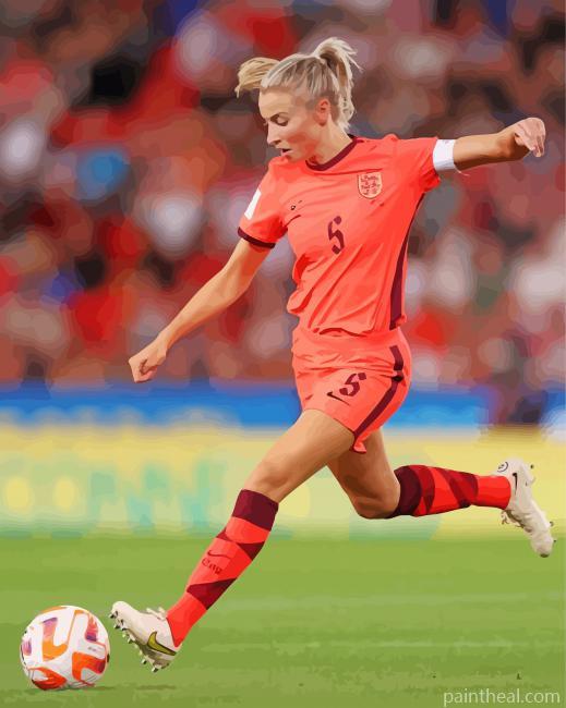 The Footballer Leah Williamson Painting By Numbers Kits