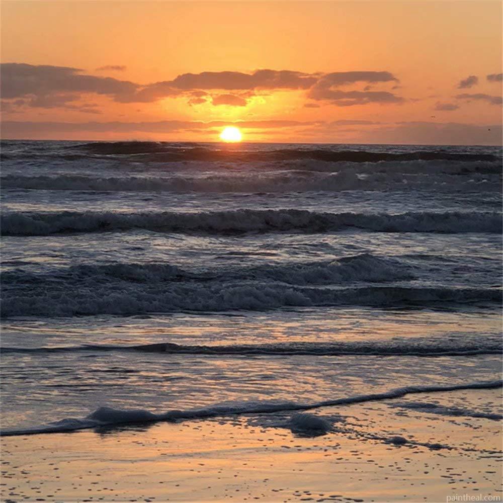 Sunset View On Sea Painting By Numbers Kits