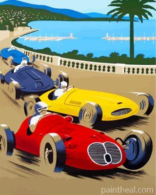 Formula One Racing Painting By Numbers Kits