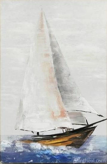 Sailboat In The Sea Art Painting By Numbers Kits