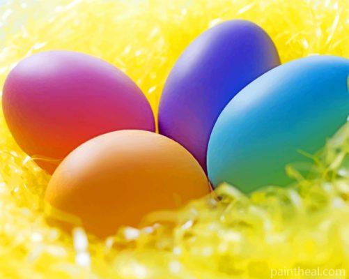 Colorful Easter Eggs Painting By Numbers Kits