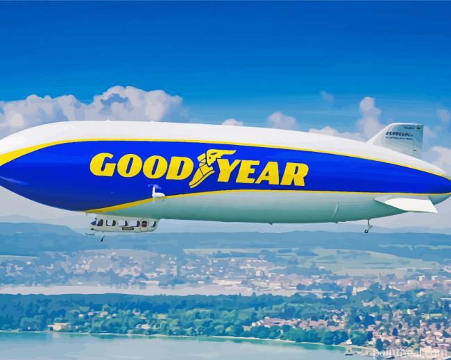 Aesthetic Blimp Painting By Numbers Kits