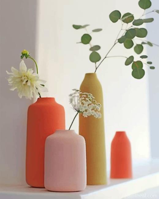 Tropical Vases Painting By Numbers Kits