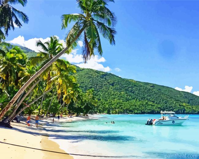 ABiti Beach Dominican Republic Painting By Numbers Kits