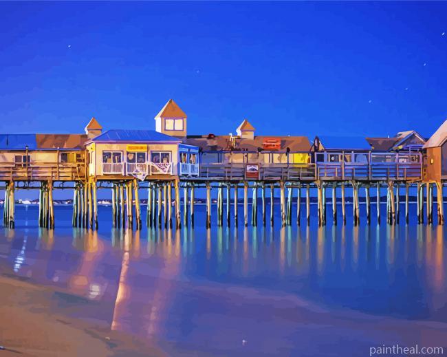 Old Orchard Beach Pier Painting By Numbers Kits