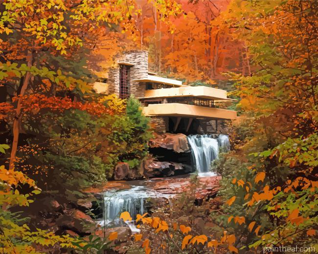 Autumn Fallingwaters Painting By Numbers Kits