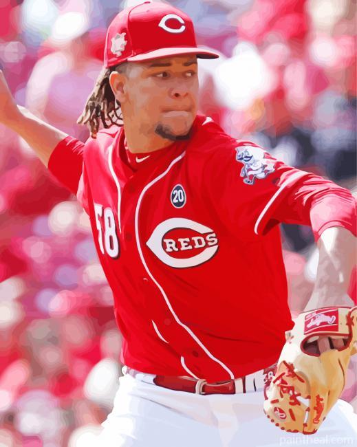 Cincinnati Reds Baseball Player Painting By Numbers Kits