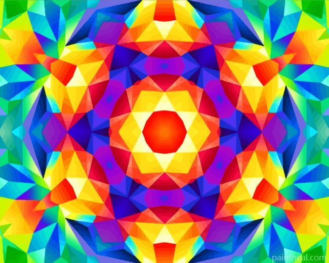 Colorful Kaleidos Painting By Numbers Kits