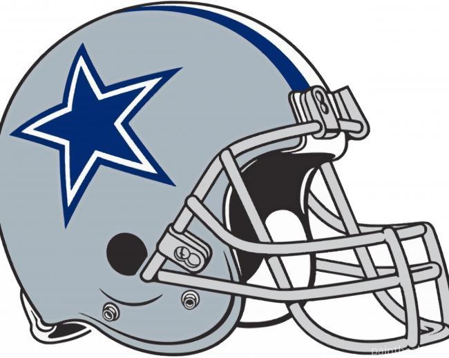 Dallas Cowboys Helmet Painting By Numbers Kits